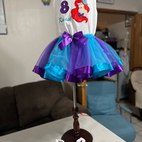 Ariel birthday tutu set. Ariel birthday tutu set.